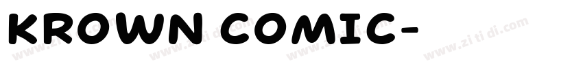 KROWN COMIC字体转换